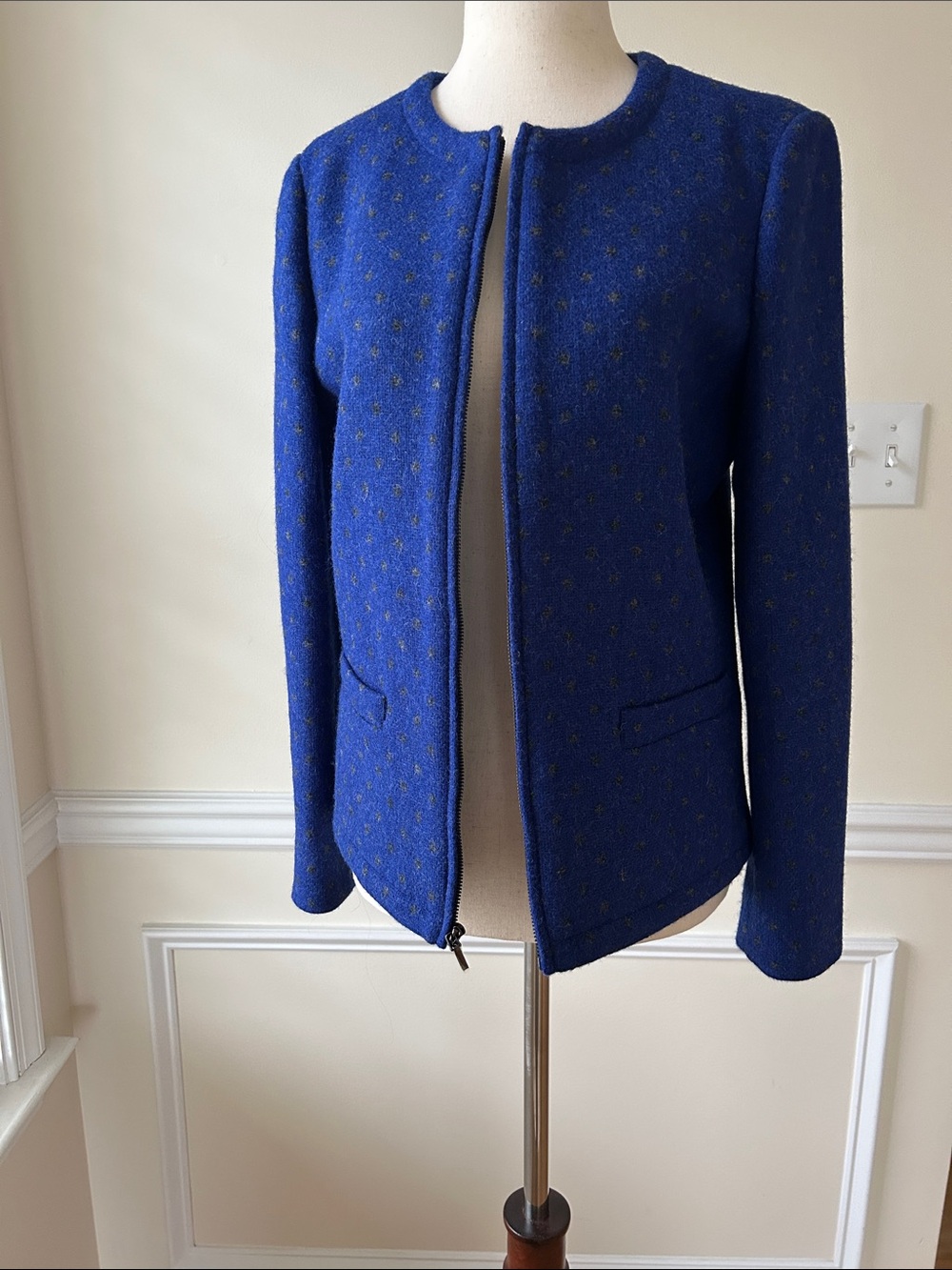 Brooks Brothers Royal Blue New Without Tag Wool Jacket